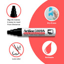 Artline 5109A Big Nib Whiteboard Marker - Black (Pack of 6)