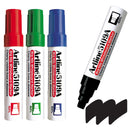 Artline 5109A Magnum White Board Markers Dry Erase with Jumbo Big Nib For Clear, Visible Lettering, Black, Red, Blue, and Green - 4 Pack