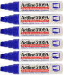 Artline 5109A Big Nib Whiteboard Marker - Blue (Pack of 6)