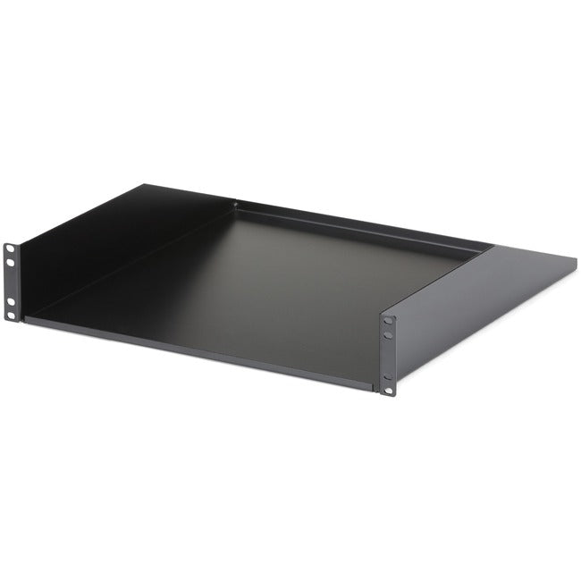 StarTech.com 2U Rack Mount Cantilever Shelf - Heavy Duty Fixed Server Rack Cabinet Shelf - 125lbs / 56kg