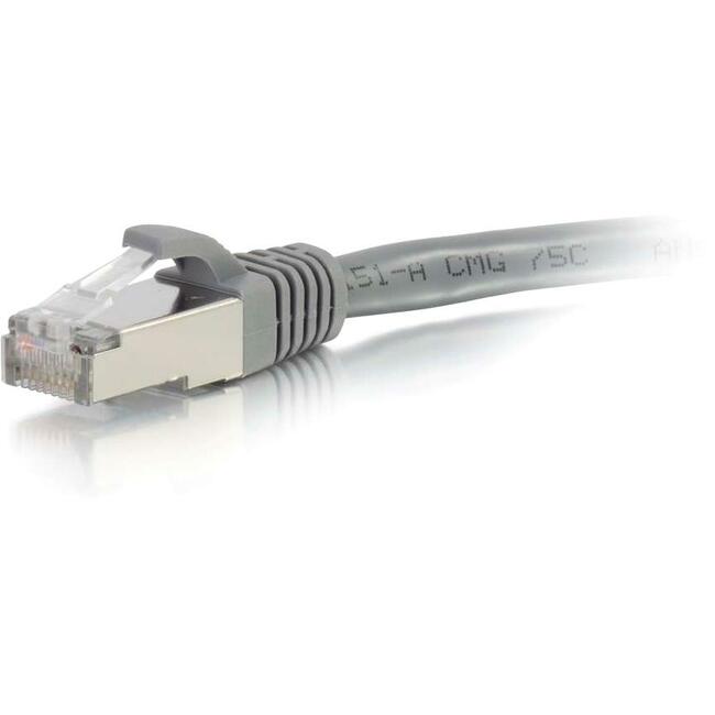 C2G 10ft Cat6a Snagless Shielded (STP) Network Patch Cable - Gray