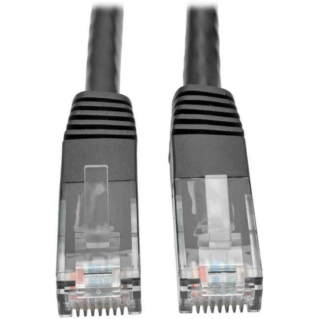 Tripp Lite Cat6 Gigabit Molded Patch Cable (RJ45 M/M), Black, 3 ft