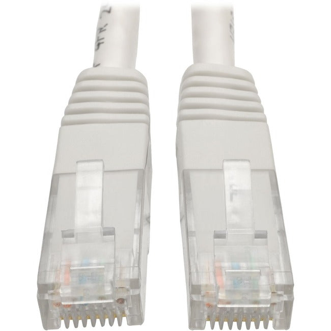 Tripp Lite Cat6 Gigabit Molded Patch Cable (RJ45 M/M), White, 2 ft