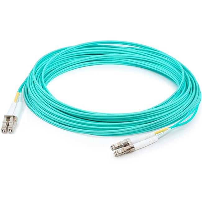 AddOn 25m Laser-Optimized Multi-Mode fiber (LOMM) Duplex LC/LC OM3 Aqua Patch Cable