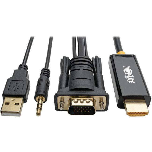 Tripp Lite P116-006-HDMI-A VGA + Audio to HDMI Adapter Cable (M/M), 6 ft.