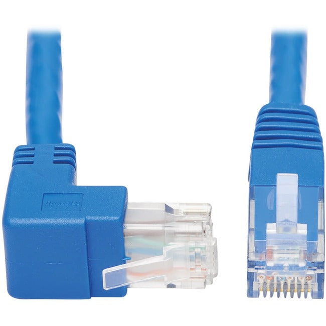 Tripp Lite N204-015-BL-UP Up-Angle Cat6 Ethernet Cable - 15 ft., M/M, Blue