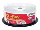 Verbatim Cd-rw 80m/700mb 4x-12x Hs 25pk Spdl