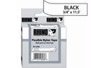 Newell-dymo Rhino Flexible Nylon Tape - White - Roll (0.75in X 11.5 Ft)