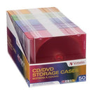 Verbatim Colour Cd/dvd Slim Cases 50 Pack