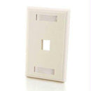 Legrand Av C2g 1-port Single Gang Multimedia Keystone Wall Plate - White