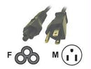 Legrand Av C2g 6ft 18 Awg 3-slot Laptop Power Cord (nema 5-15p To Iec320c5)