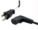 Startech 10ft (3m) 18awg Flexible Computer Power Cord W/ Nema 5-15p And Right-angle Iec 6