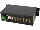 Startech St7200usbm - 7-port Usb 2.0 Hub - Metal Industrial Usb-a Hub With Esd Protection