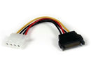 Startech 6in Sata To Lp4 Power Cable Adapter F/m - The Lp4satafm6in Sata To Lp4 Power Cab