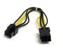 Startech 8in 6 Pin Pci Express Power Extension Cable - Reduces Strain And Eliminates Stre