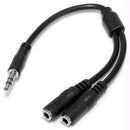 Startech Slim Stereo Y Cable 3.5 To 2x 3.5mm