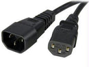 Startech 3ft (0.9m) Heavy Duty Extension Cord W/ Iec 60320 C14 To C13 Connectors; 125v At