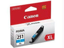 Canon Cli-251xl Cyan Ink Tank For Use In Mg6320 Mg5620 Mg6620 Mg6420 Mg5420 Mx92