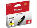 Canon Cli-251xl Yellow Ink Tank For Use In Mg6320 Mg5620 Mg6620 Mg6420 Mg5420 Mx