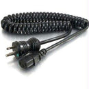 C2g 8ft 18awg Hsptlpc Coiled, 5-15p-c13 Bk