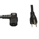 Tripp Lite Series Computer Power Cord, Nema 5-15p To Left-angle C13 - 10a, 125v,