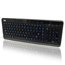 Adesso Technology Adesso Slimtouch 120 - 3-color Illuminated Compact Multimedia Keyboard