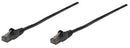 Manhattan/intellinet 3 Ft Black Cat6 Patch Cable