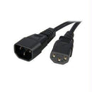 Startech Ac Power Cord 6ft (1.8m) 18awg Power Supply Extension Cable Iec 320 C14 To Iec 3