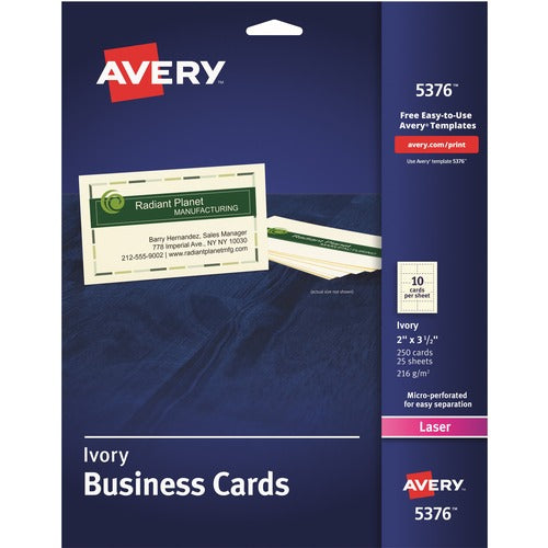 Avery&reg; Laser Business Card - AVE5376