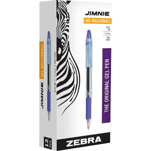 Zebra Pen Jimnie Soft Rubber Grip Gel Rollerball Pens - ZEB44120