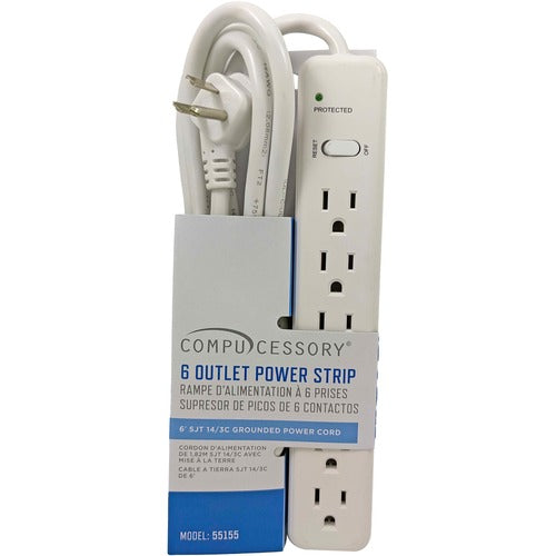Compucessory 6-Outlet Power Strips - CCS55155