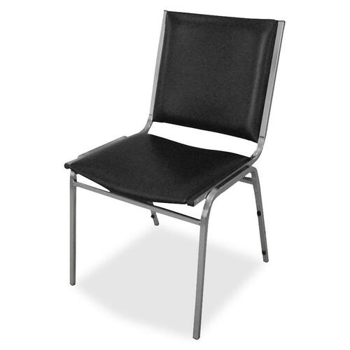 Lorell Padded Armless Stacking Chairs - 4/CT - LLR62502 FYNZ  FRN
