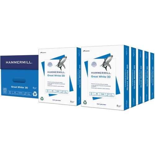 Hammermill Paper for Copy 8.5x11 Laser,1 Ream of 500 Sheets Only - 30% Recycled - HAM86700