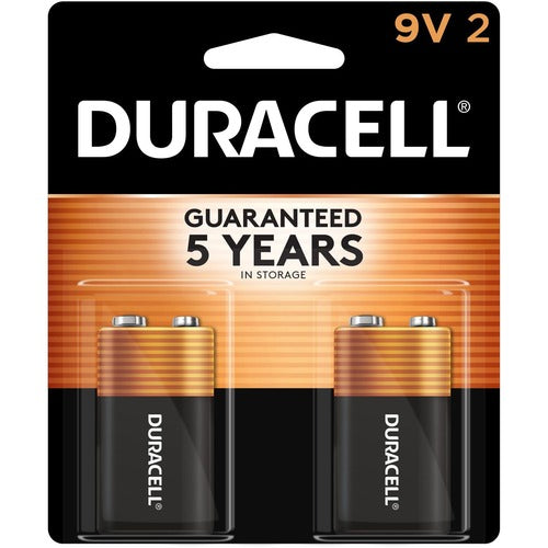 Duracell Coppertop Alkaline 9V Battery - MN1604 - DURMN1604B2Z