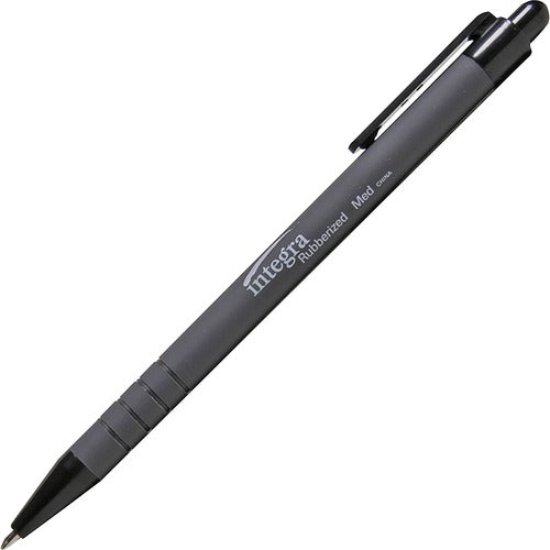 Integra Rubber Barrel Retractable Ballpoint Pens - ITA30031