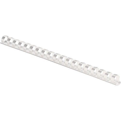 Fellowes Plastic Combs - Round Back 1/2" 90 sheets White 100 pk - FEL52372