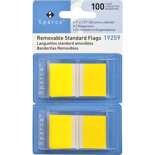 Sparco Removable Standard Flags in Dispenser - SPR19259