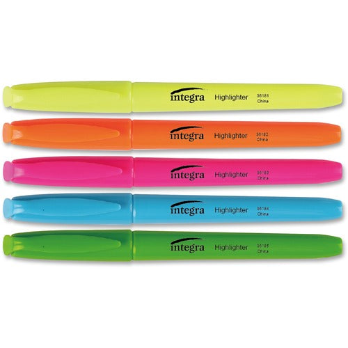 Integra Pen Style Fluorescent Highlighters - ITA36180