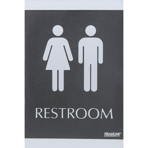 HeadLine Century Series Restroom ADA Sign - USS4249