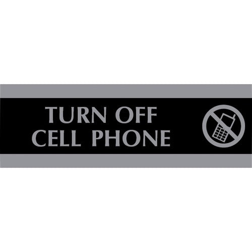 HeadLine Century Turn Off Cell Phone Sign - USS4759