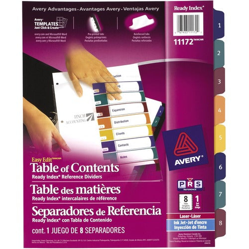 Avery&reg; Easy Edit Index Divider - AVE11172