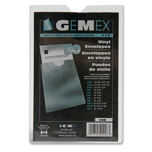 Gemex Clear Vinyl Envelopes - GMX46