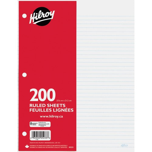 Hilroy 7mm Ruled With Margin Filler Paper - HLR05233