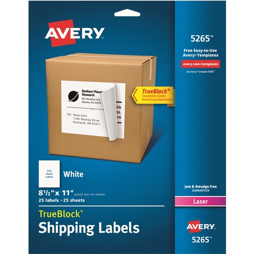 Avery&reg; Address Label With Smooth Feed Sheets - AVE05265