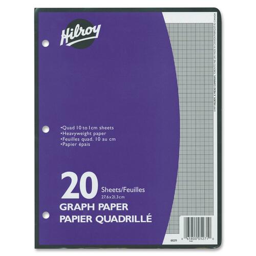 Hilroy One-Sided Metric Quad Ruled Filler Paper - HLR05271