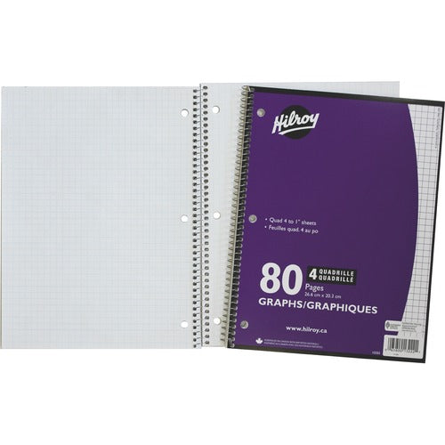 Hilroy 4:1 Executive Coil One Subject Notebook - HLR13222