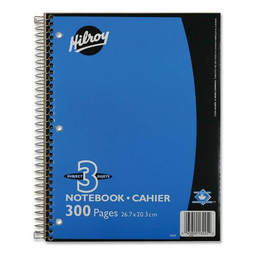 Hilroy Executive Coil Three Subject Notebook - HLR13225