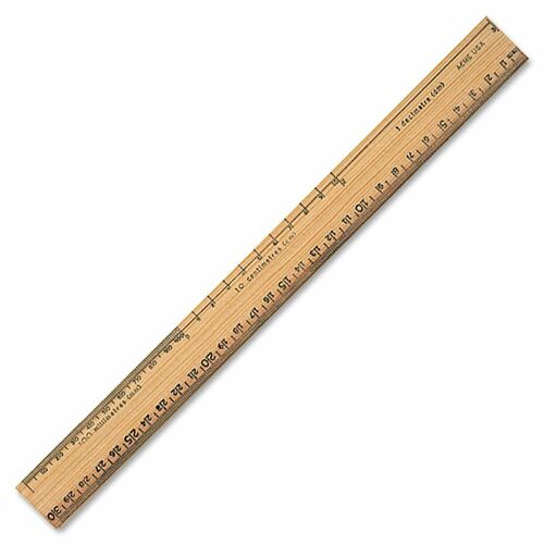 Acme United Acme United Plain Edge Double Bevel School Ruler ACM16930