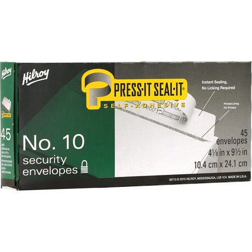 Hilroy Press-It Seal-It Self Adhesive Envelope - HLR36713