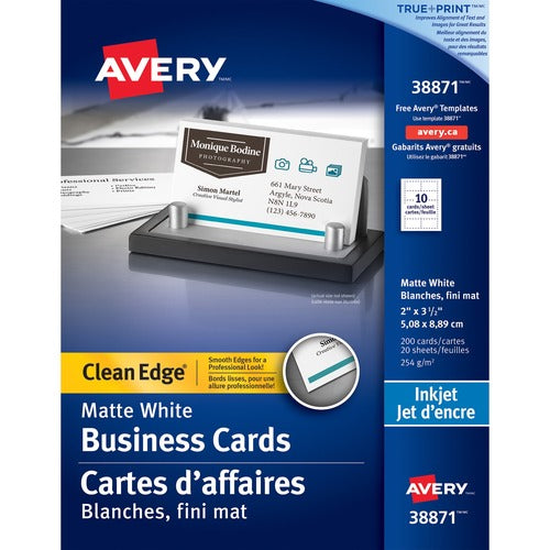 Avery&reg; 38871 Inkjet Business Card - AVE38871